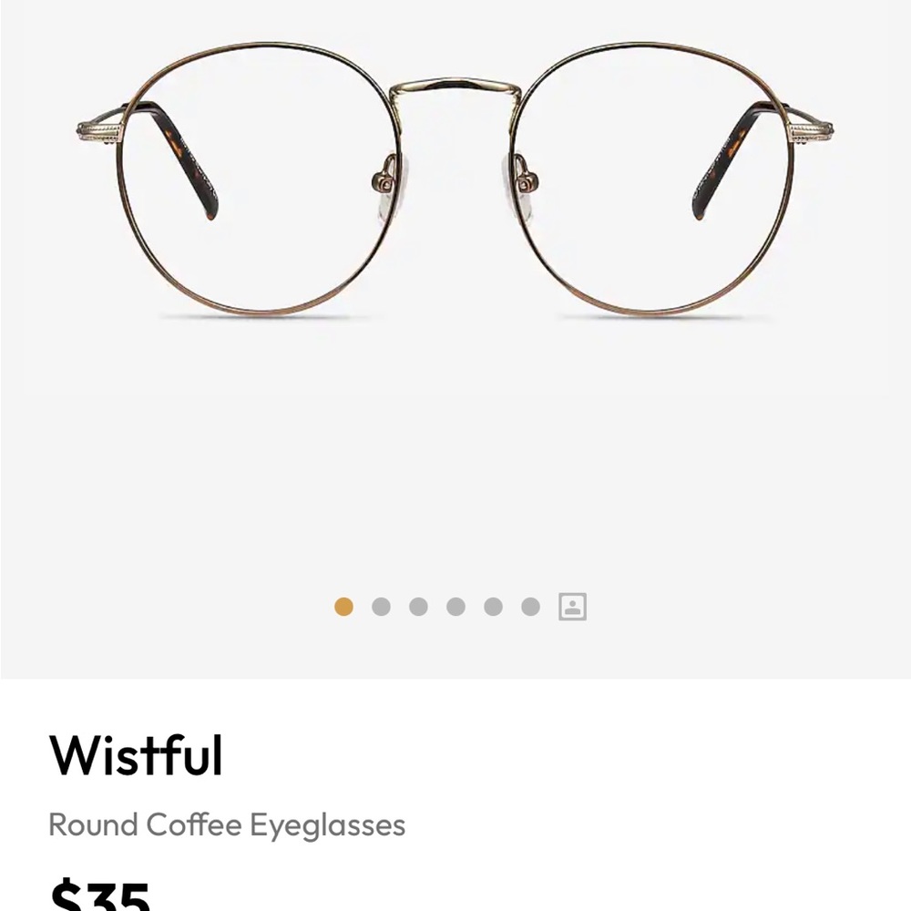 Eyebuy direct wistful bluelight filtering glasses